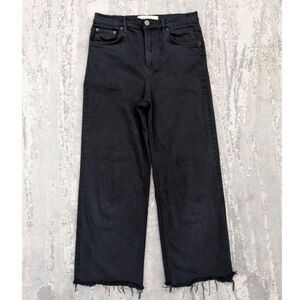 Reformation Black Wide Leg Jeans